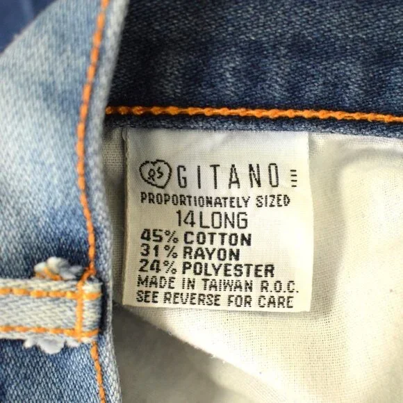 Vintage Gitano High Rise Straight Leg Jeans - Picture 7 of 16